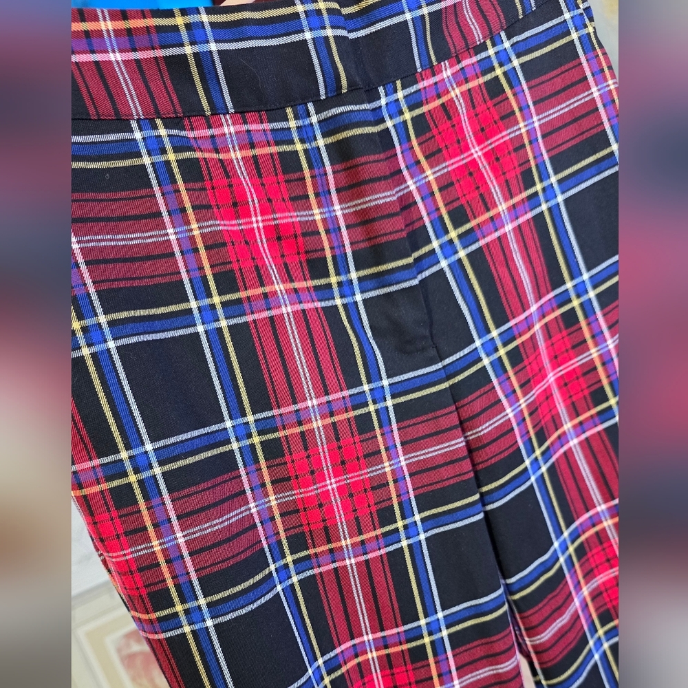 Draper James Retro Plaid Womens Dress Pants Sz Small - Picture 4 of 7